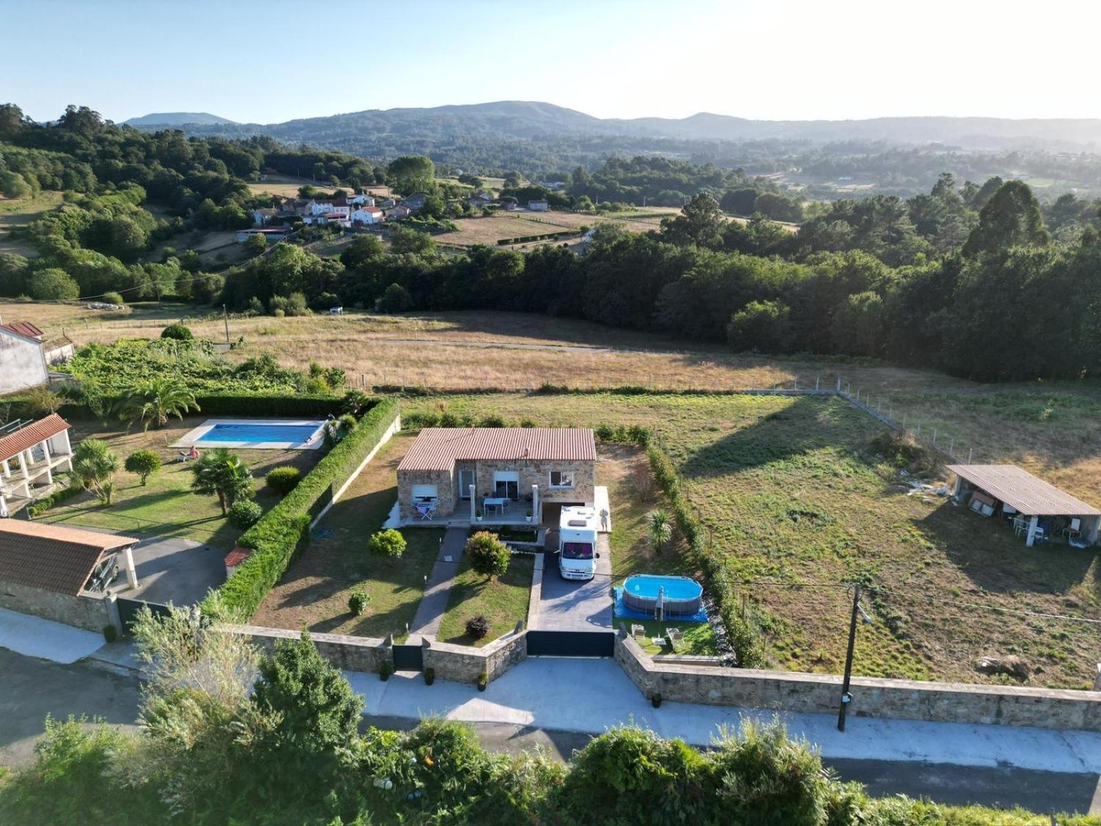 Casa Vanguardista En El Campo Cerca De Santiago Pontevedra Extérieur photo